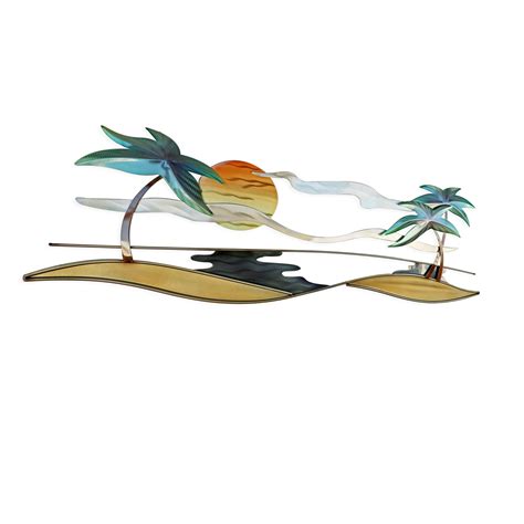 beach house metal art|beach wall art metal.